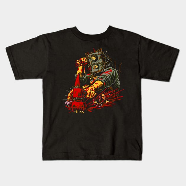 The Keeper - Boxhead II Kids T-Shirt by SerhiyKrykun